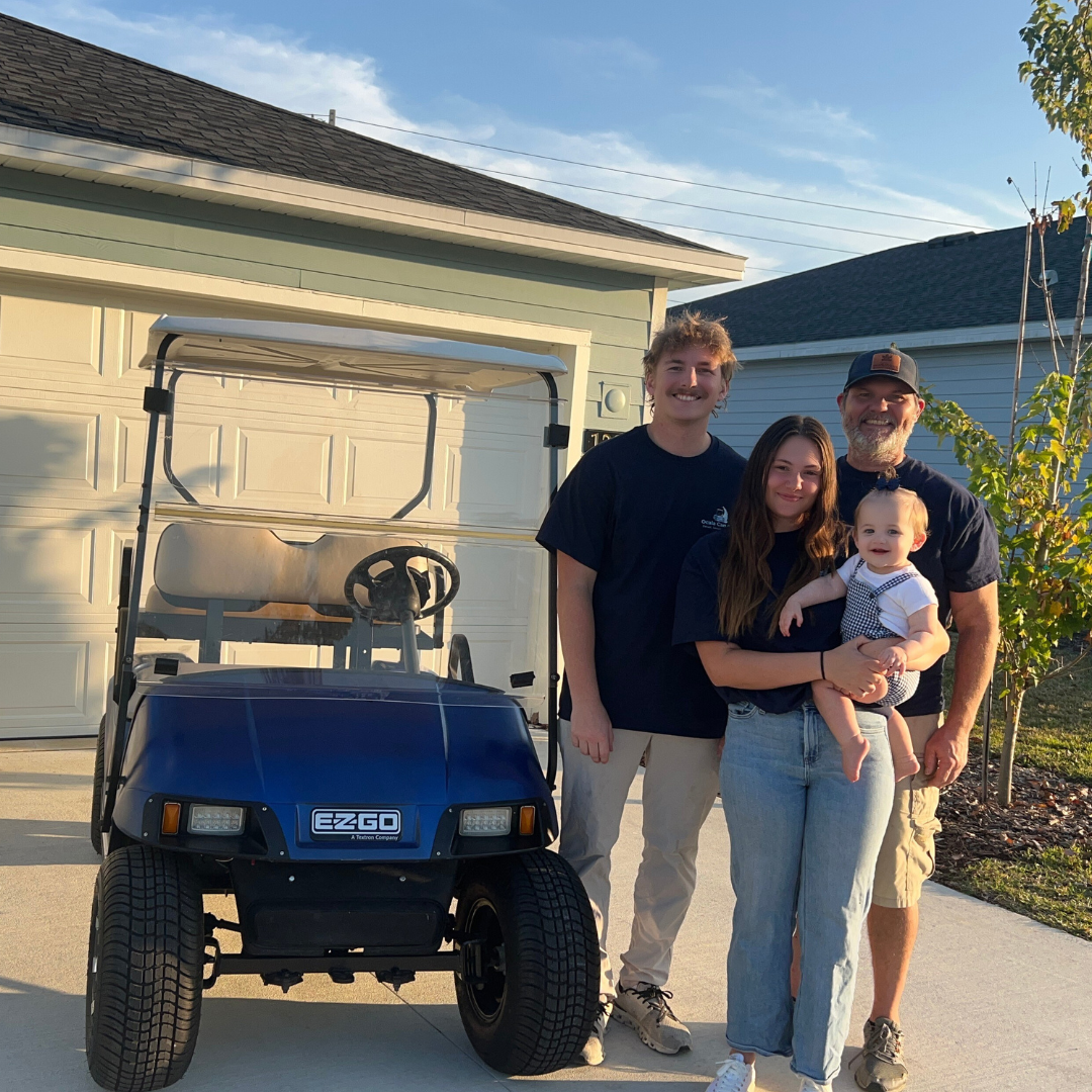 Professional golf cart detailing service